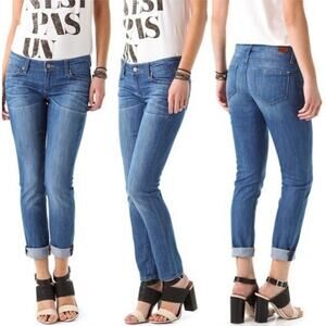 PAIGE Women's Medium Wash Skyline Ankle Peg Jeans Sz 26